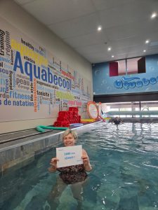 Marie cliente exceptionnelle Aquabecool 1600 séances aquabike aquagym - Fidélité record